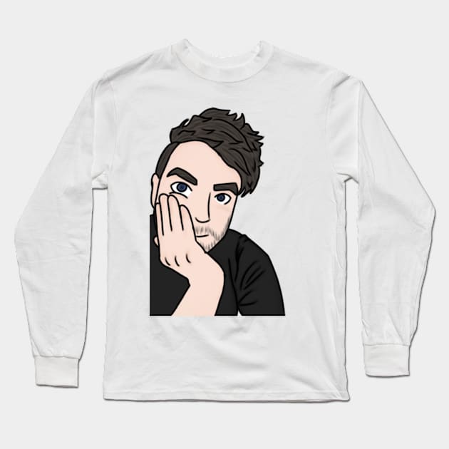 Jacksepticeye headshot v2 Long Sleeve T-Shirt by LieutenantAmoo